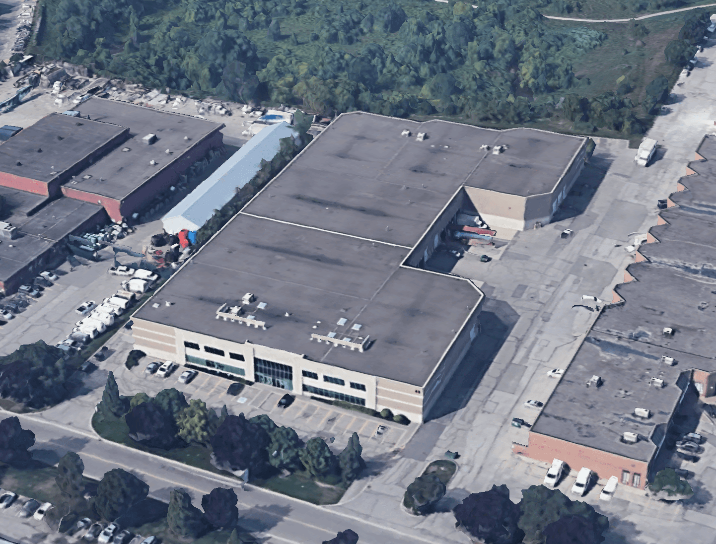 Industrial property at 45 Connie Cres., Vaughan, ON, represented by Harry Makkar, Colliers International.